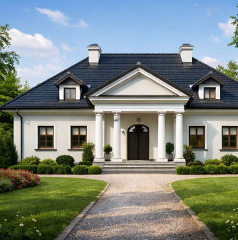 Luksusowa rezydencja w stylu dworkowym