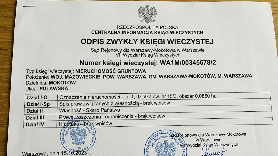 Wpis do księgi wieczystej